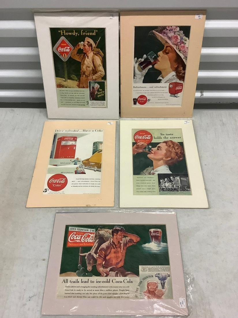Lot of Vintage Coca Cola Magazine Advertisements (1 of 1)