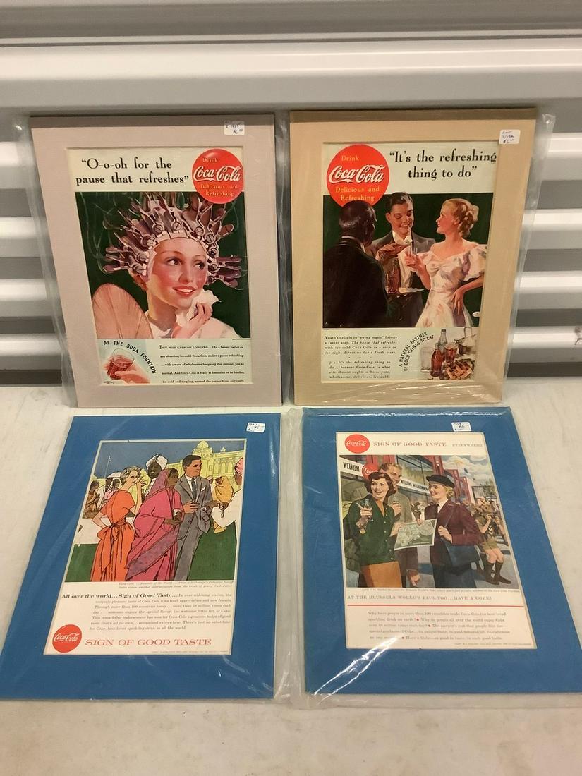 Lot of Vintage Coca Cola Magazine Advertisements (1 of 1)