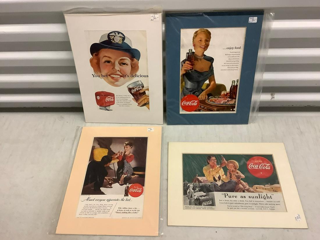 Lot of Vintage Coca Cola Magazine Advertisements (1 of 1)