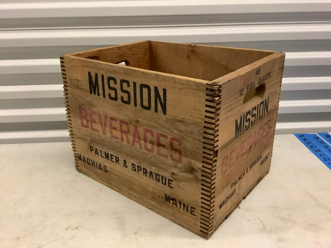 Vintage Mission Beverages Wooden Box 16.5x12x12 (1 of 1)