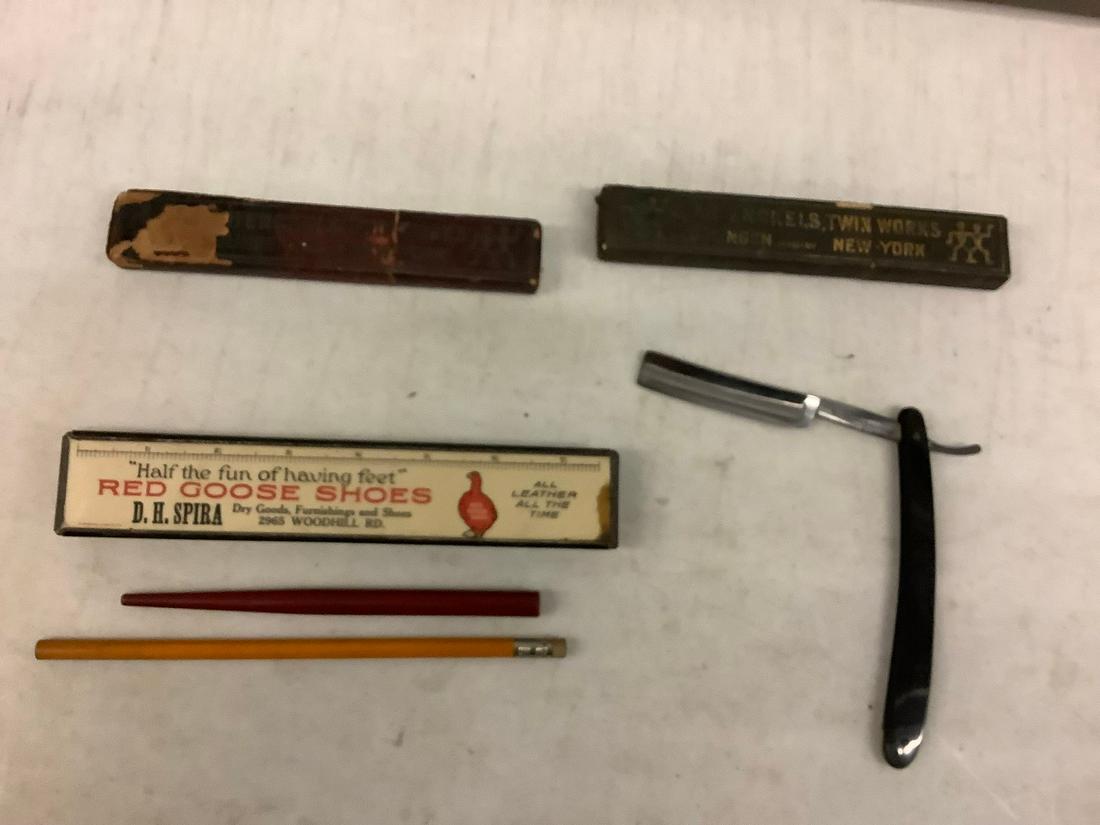 One Straight Razor, Vintage Pencil Case and More (1 of 1)