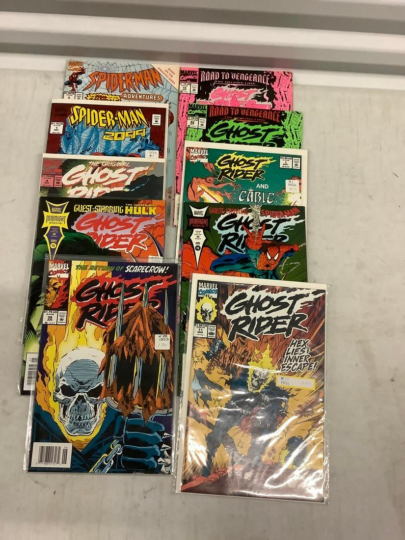 Lot of 1990's Spiderman and Ghost Rider Comics (1 of 1)