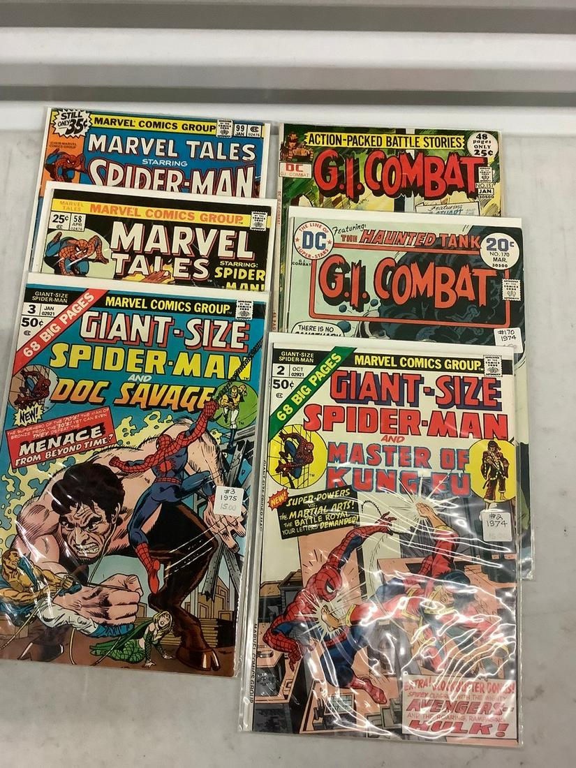 Lot of 1970's G.I. Combat and Spider-Man Comics (1 of 1)