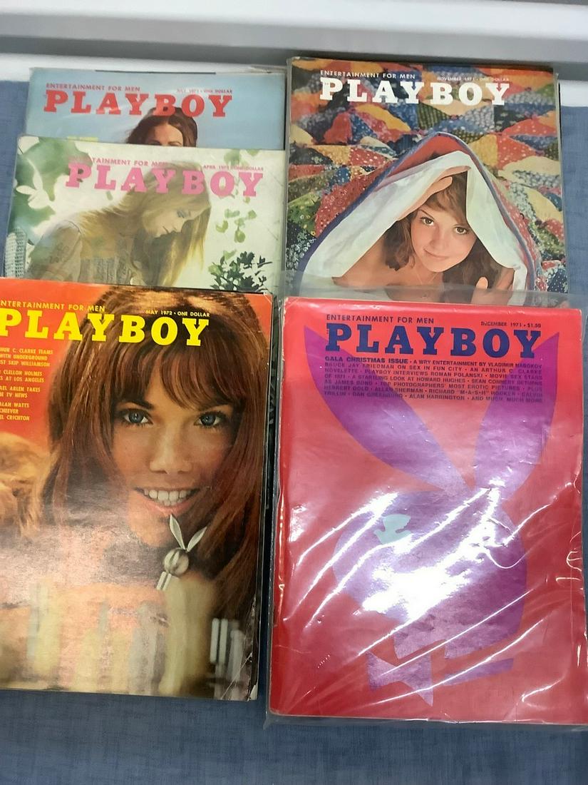 Lot of Playboy Magazines from the 70's: Lot of Playboy Magazines from the 70's