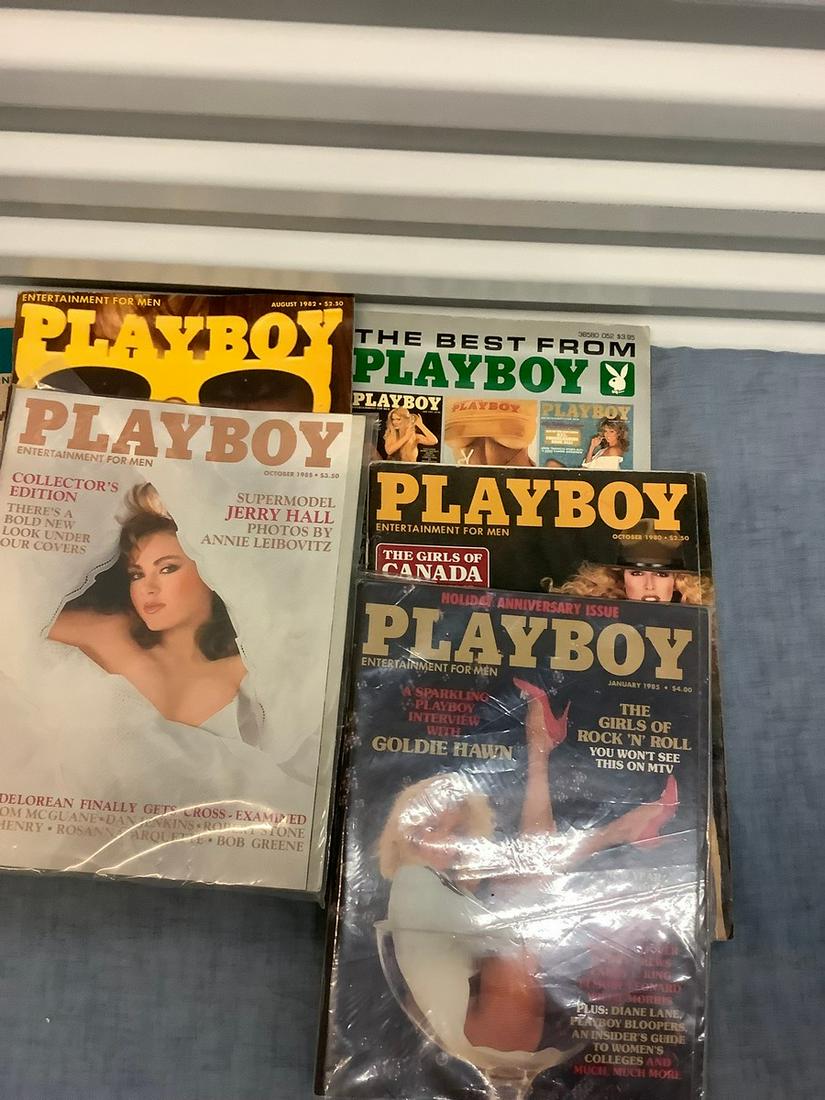 Lot of Playboy Magazines from the 80's: Lot of Playboy Magazines from the 80's