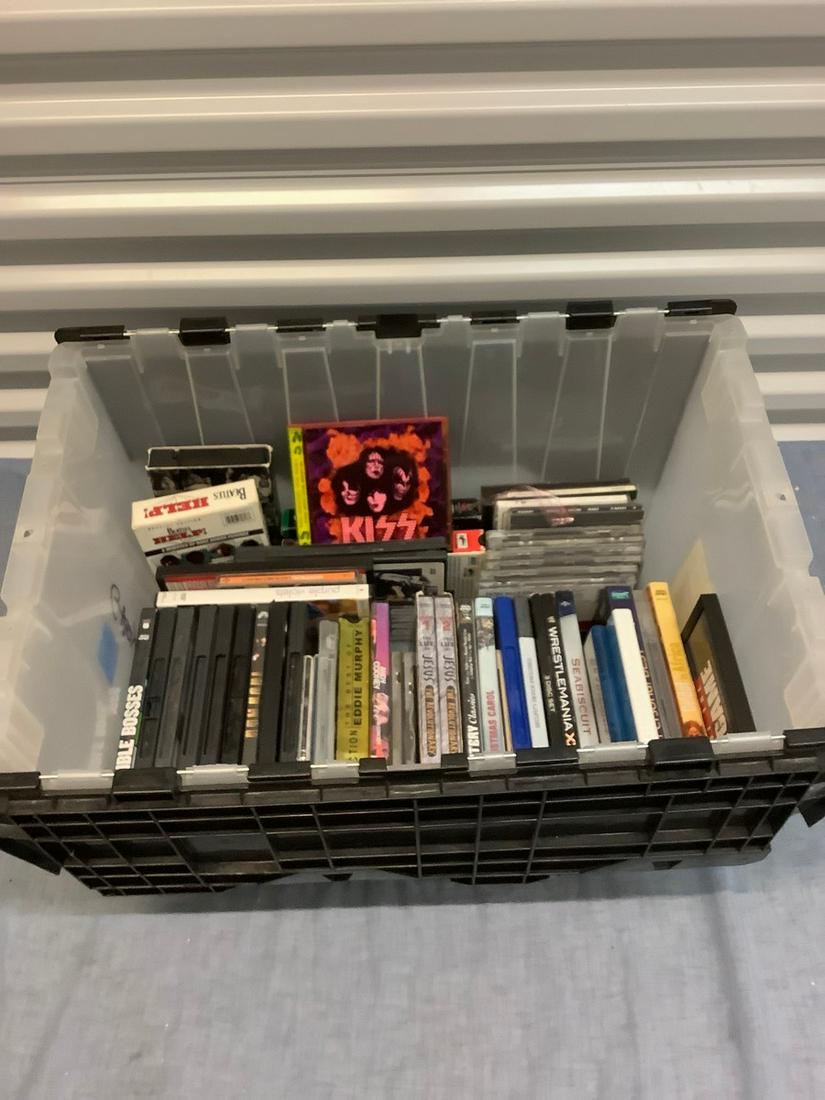 Lot of DVD and VHS tapes (1 of 1)