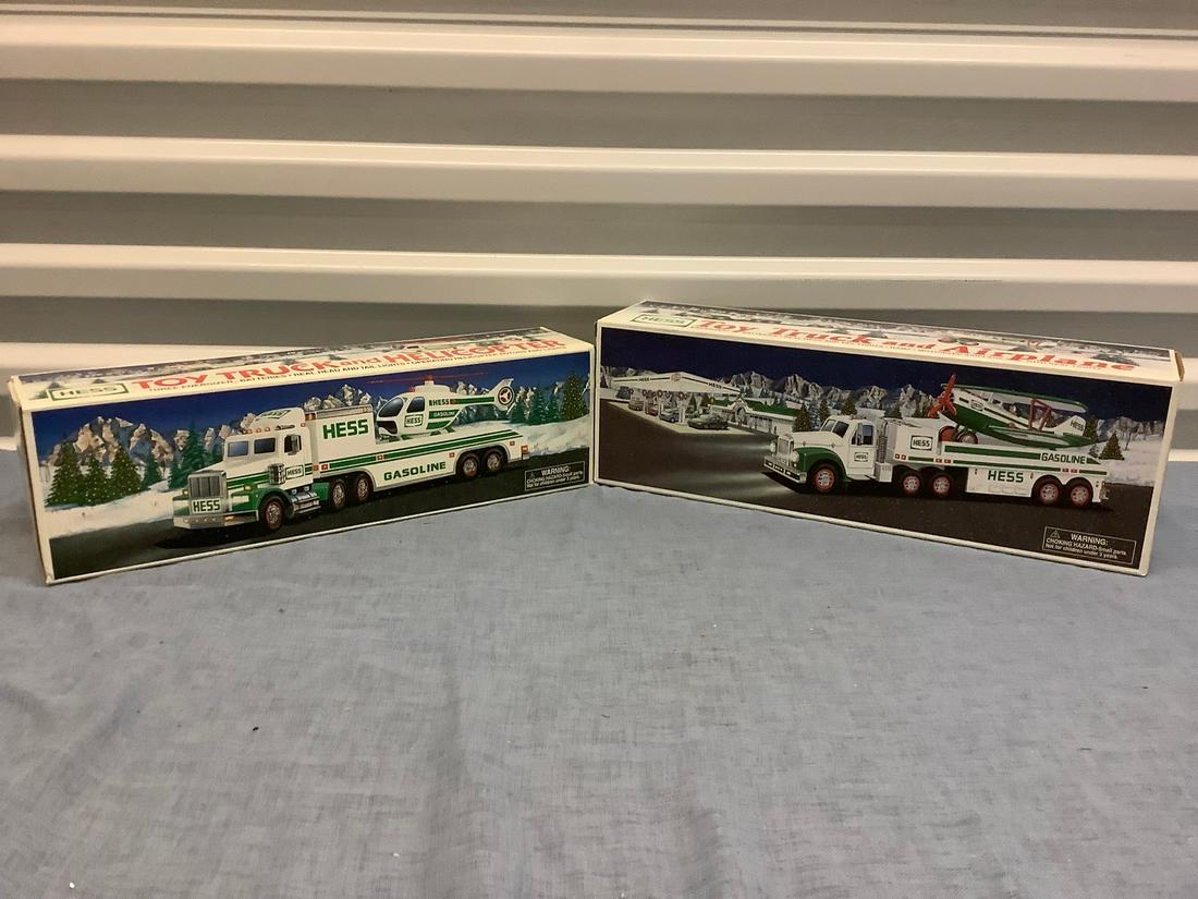 Lot of 1990 & 2000's Hess Trucks with planes (1 of 1)