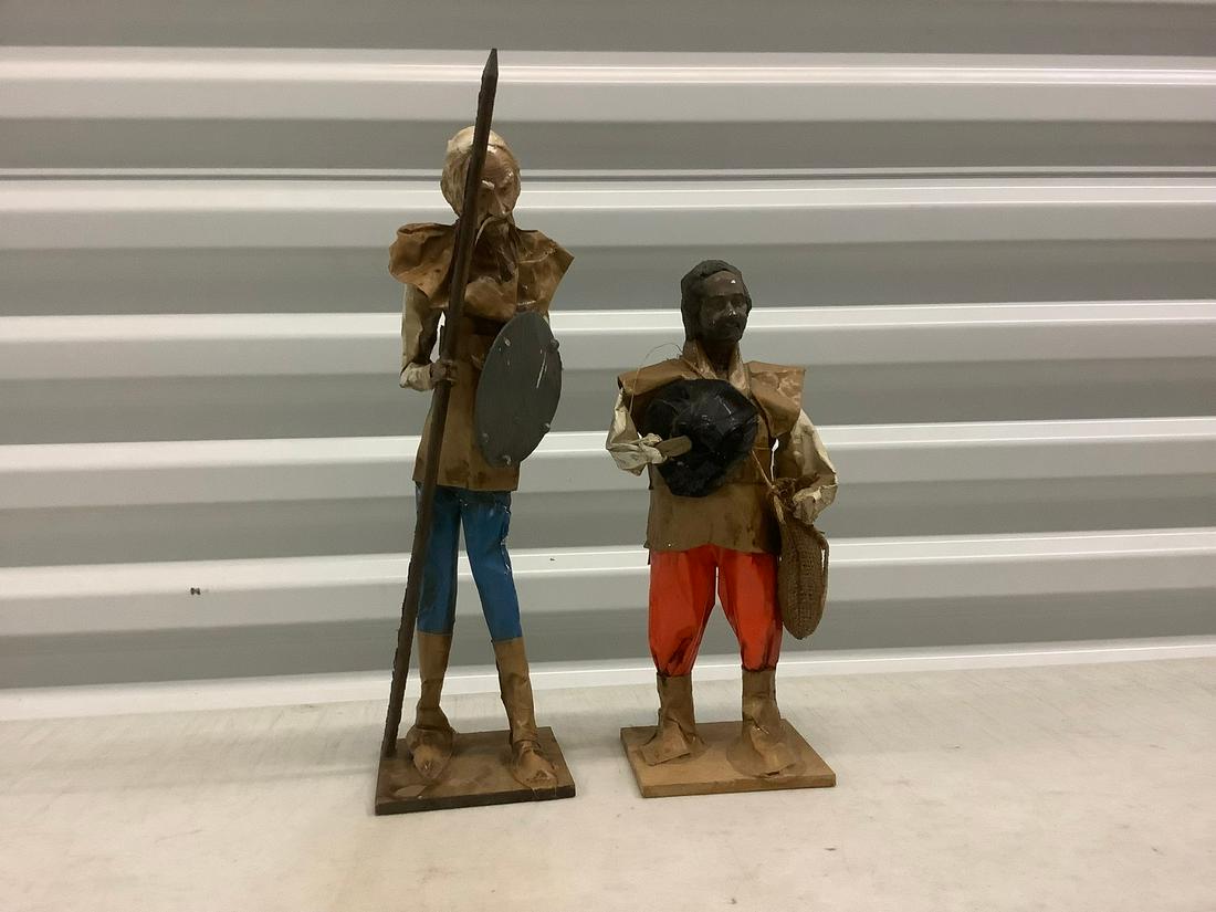 Two Paper Mache Figures Tallest 14 in. (1 of 1)
