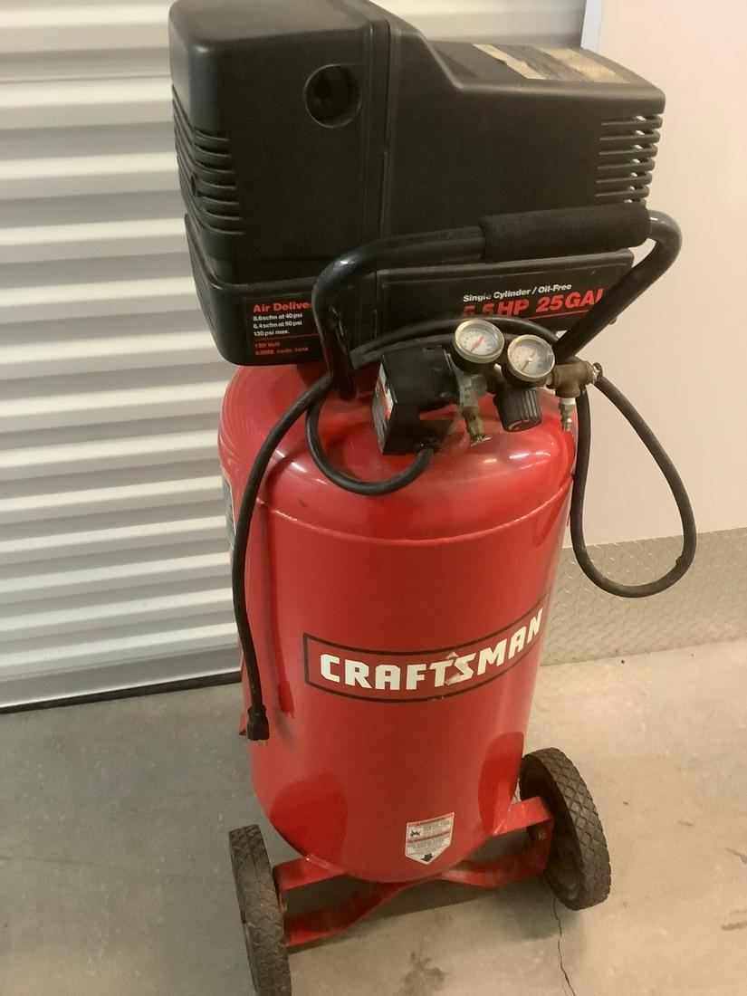 Craftsman 5.5 hp 25 sale gallon air compressor