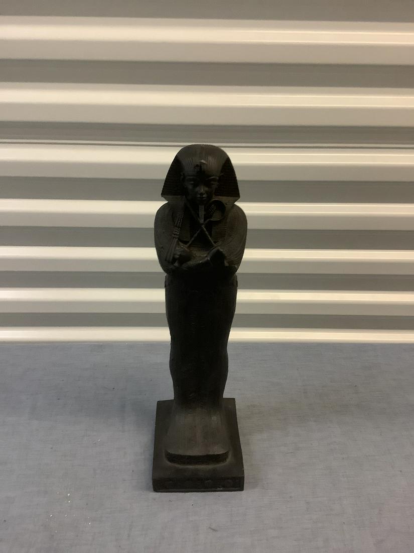 Egyptian Pharaoh Hand Carved Statue 16.5x4.5 (1 of 1)