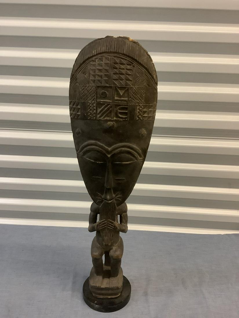 Hand Carved African Statue 25x7 (1 of 1)