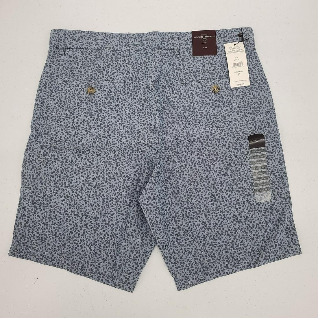 Men's NWT Black Brown Shorts 32: Men's NWT Black Brown Shorts 32