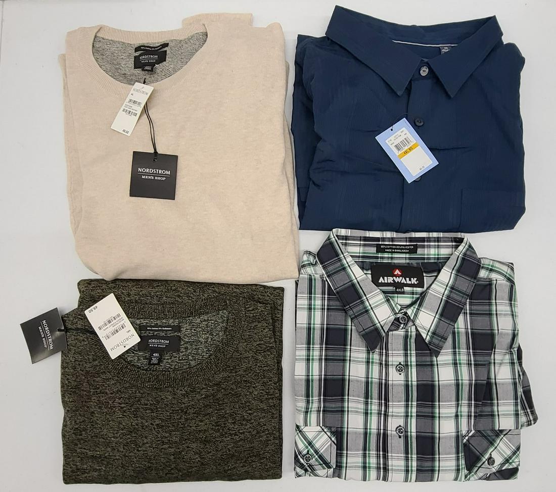 Men's 4X Sweaters & Shirts incl Nordstrom NWT: Men's 4X Sweaters & Shirts incl Nordstrom NWT