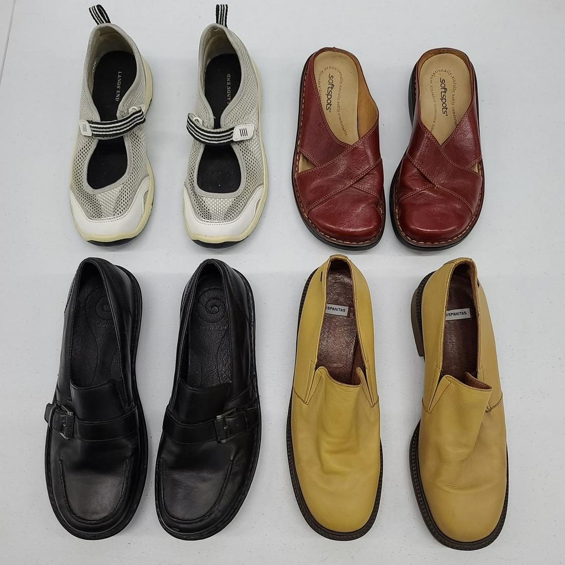 Ladies 7-7.5 Flats incl Land's End Hispanitas (1 of 1)