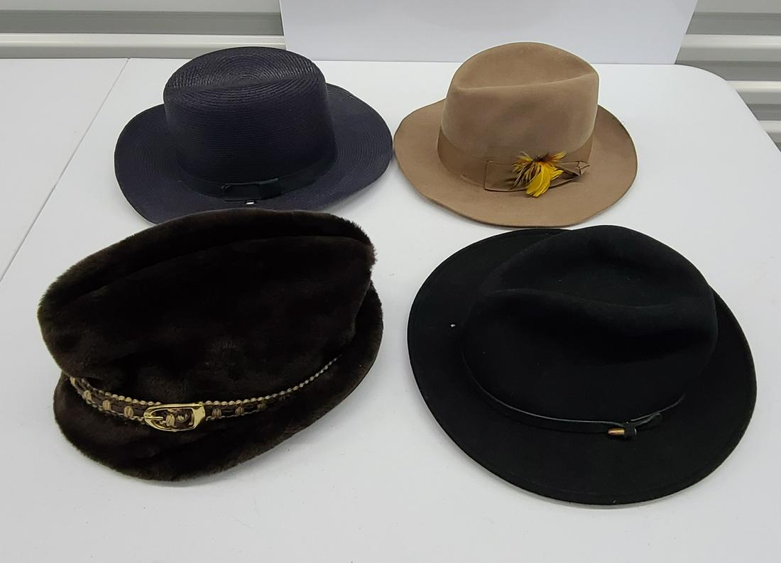 vintage Men's Unisex hats incl union hattery labeled (1 of 1)