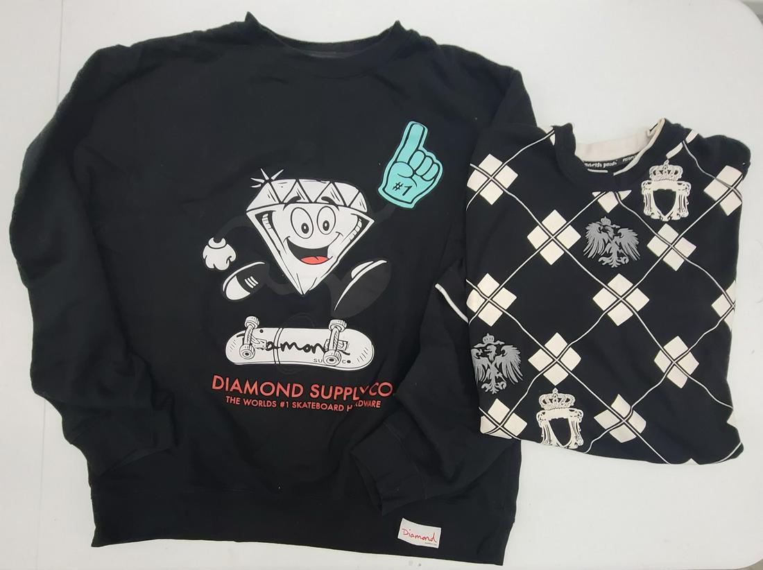 M North Peak Tee and Diamond Skater Sweatshirt: M North Peak Tee and Diamond Skater Sweatshirt
