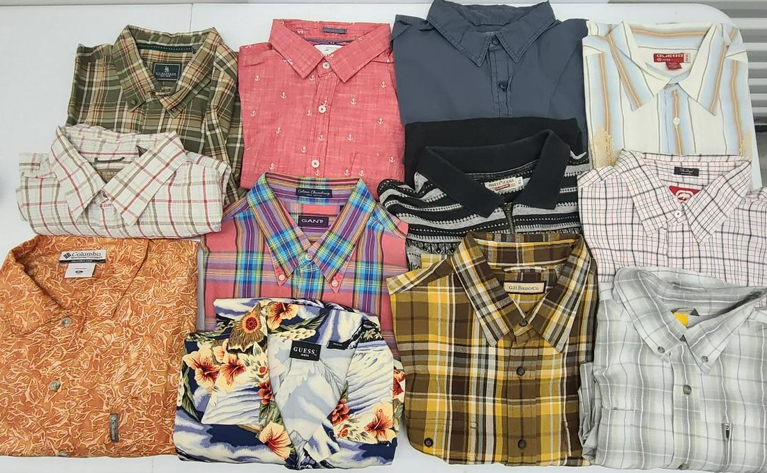 Men's XL Shirts incl Guess G.H. Bass: Men's XL Shirts incl Guess G.H. Bass