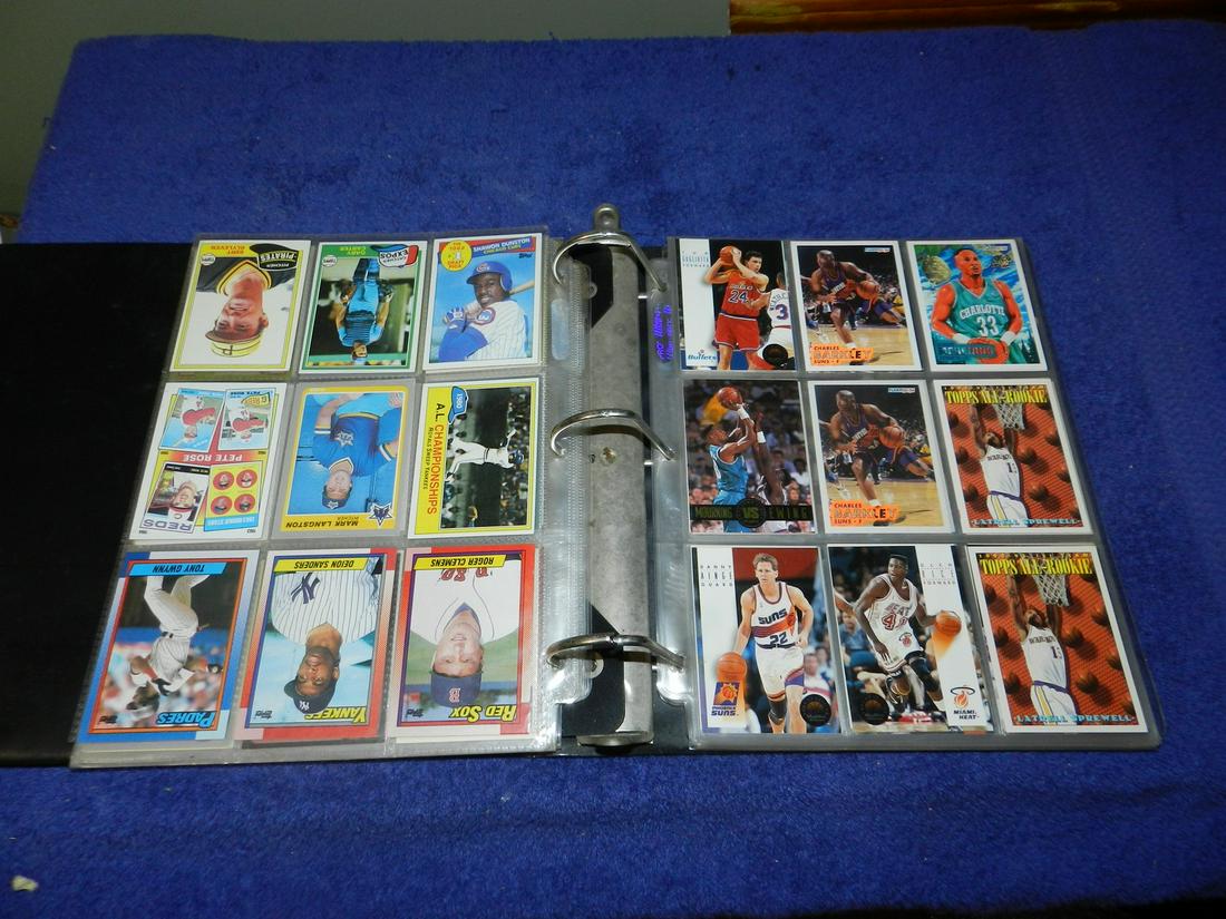 Binder Full Of Sports Cards 80s 90s MLB NBA: Binder Full Of Sports Cards 80s 90s MLB NBA