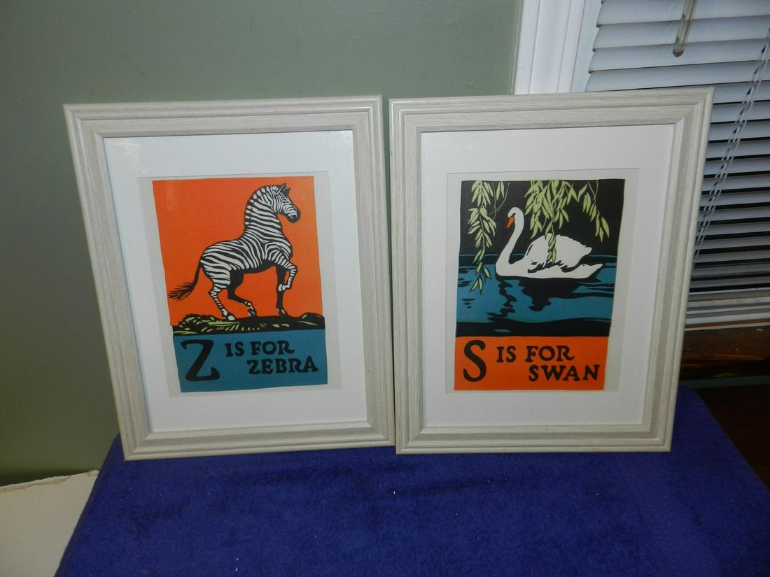 C.B. Falls Framed Prints S Is For Swan Z Is For Zebra (1 of 1)