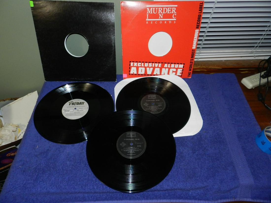2 Promo Lps Records Next Friday Murder Inc: Friday has minor wear, Murder looks like new.