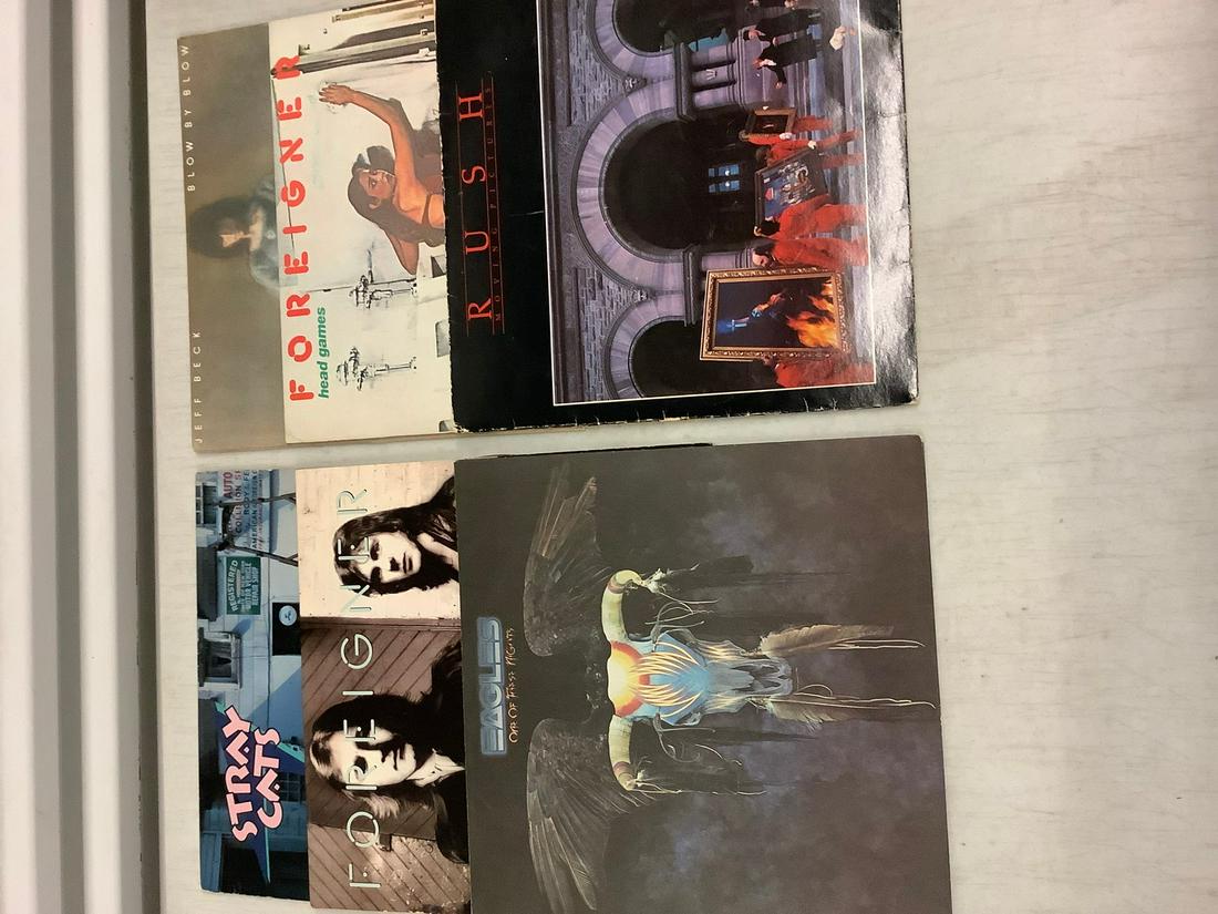Lot of Eagles, Rush and Other Classic Rock Records (1 of 1)
