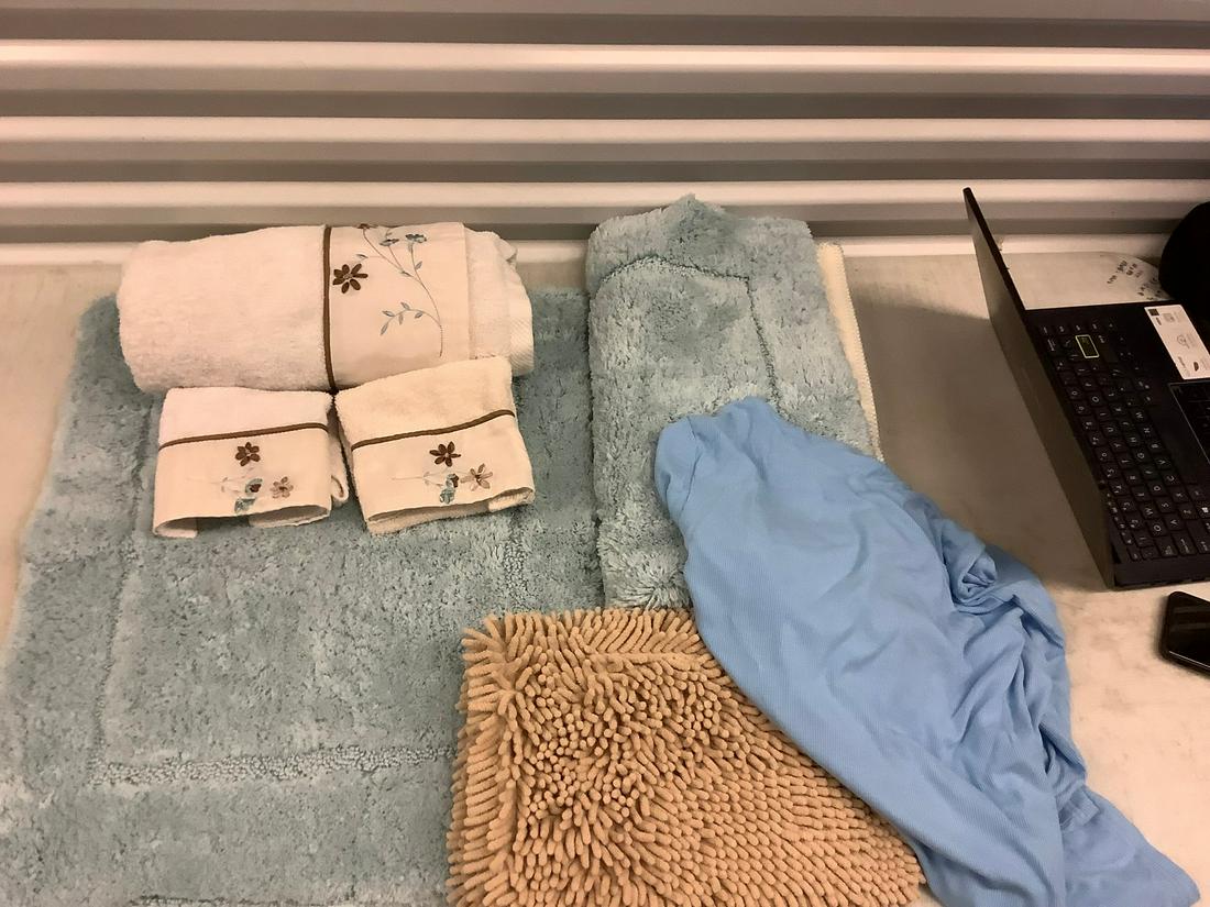 Lot of Bath Towels, Mats and More (1 of 1)