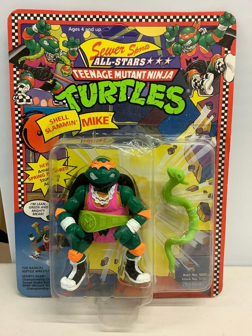 Vintage 1989 Teenage mutant ninja turtles figure new in (1 of 1)