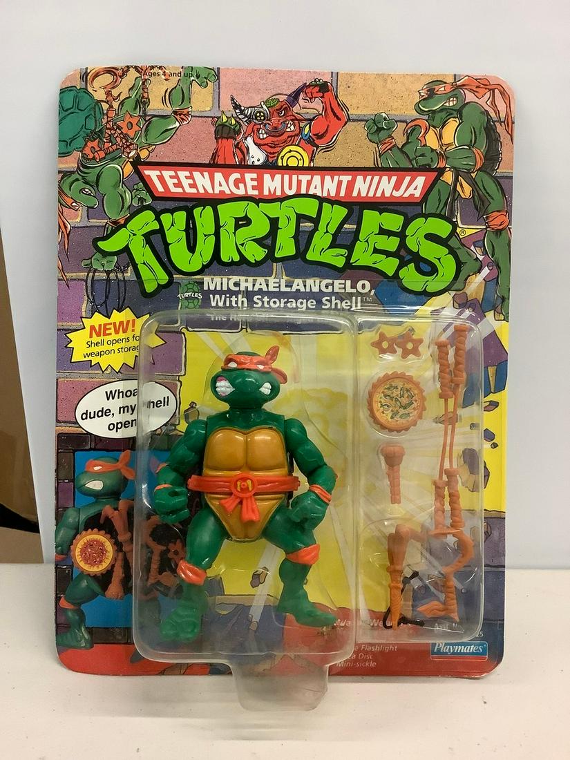 Vintage 1991 Teenage mutant ninja turtles figure new in (1 of 1)