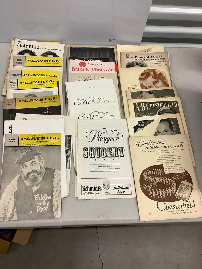 Large lot of vintage playbills (1 of 1)