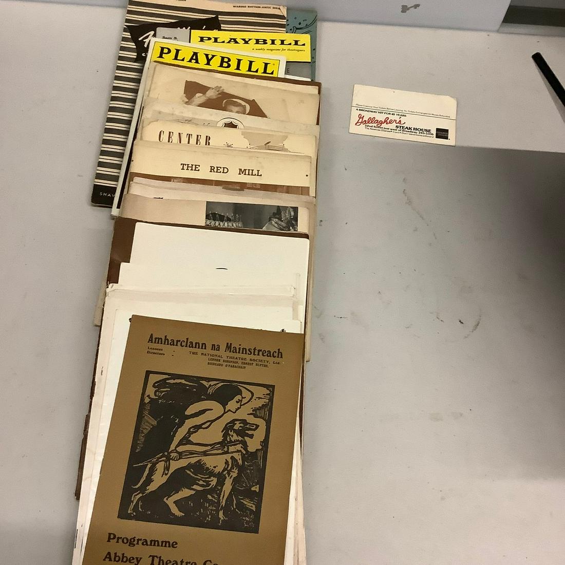 Large lot of vintage playbills (1 of 1)