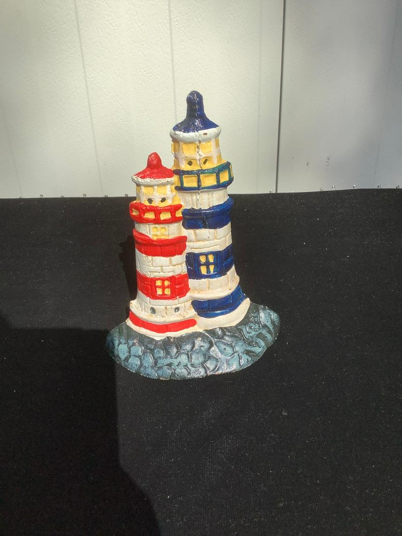 Cast iron lighthouse door stop (1 of 1)