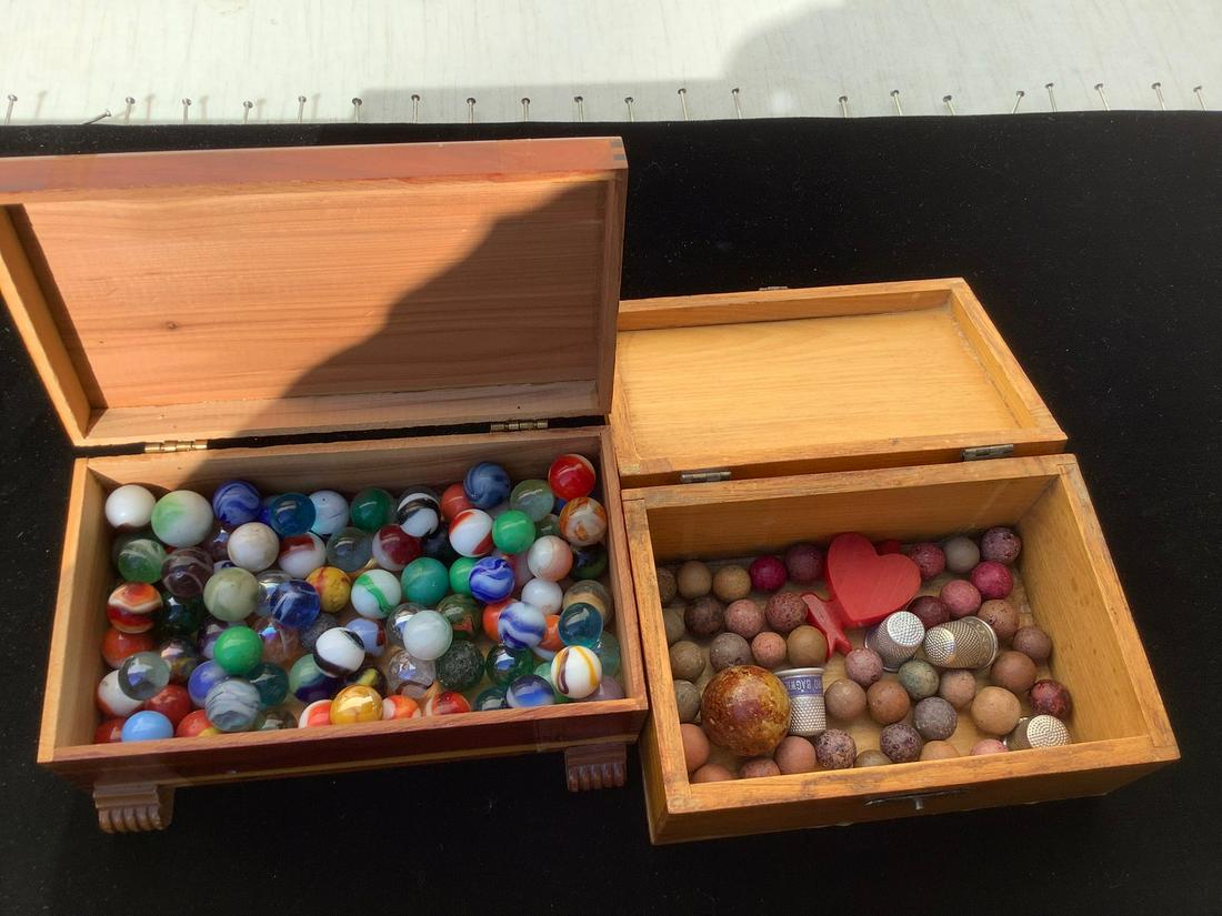 Vintage Clay and Glass Marbles and More (1 of 1)