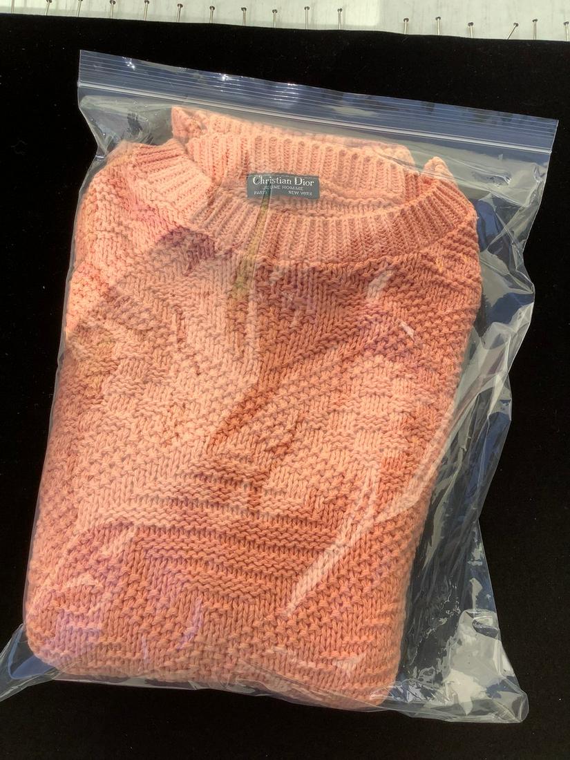 Christian Dior Sweater "Young Man" Paris New York: Christian Dior Sweater "Young Man" Paris New York