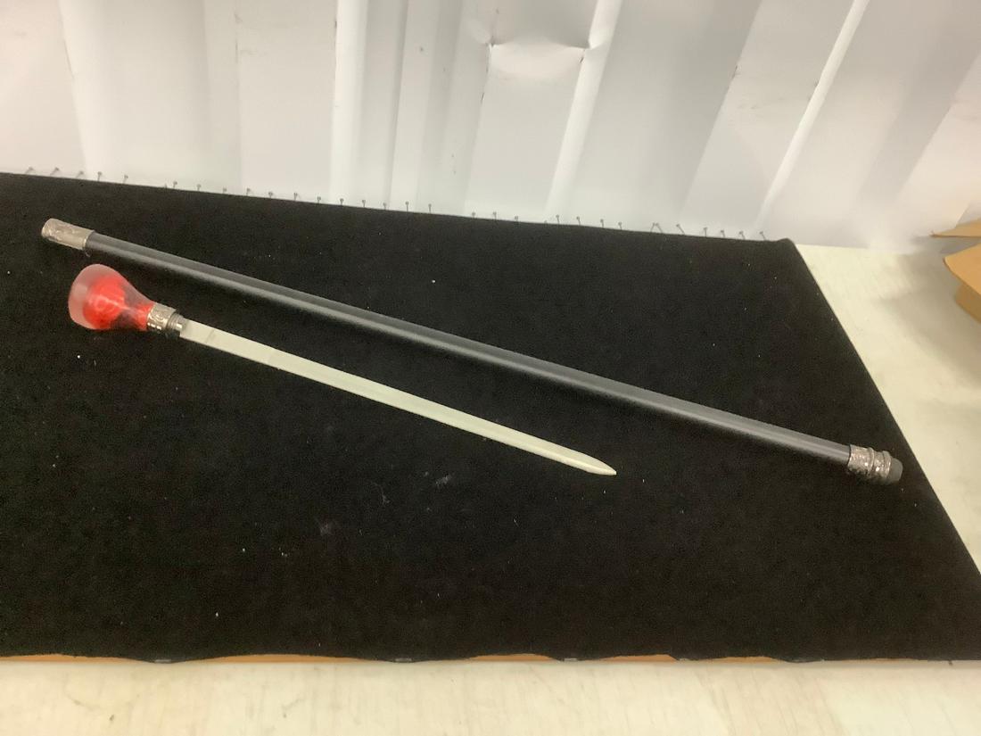 Stainless Steel Cane Sword Spider Handle 34 in. (1 of 1)