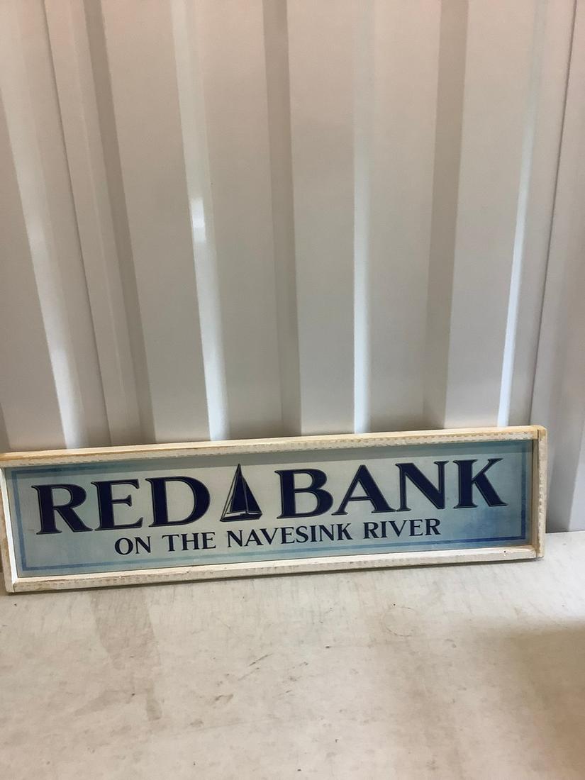 Red Bank on the navesink river wood sign 9.5x37.5 (1 of 1)