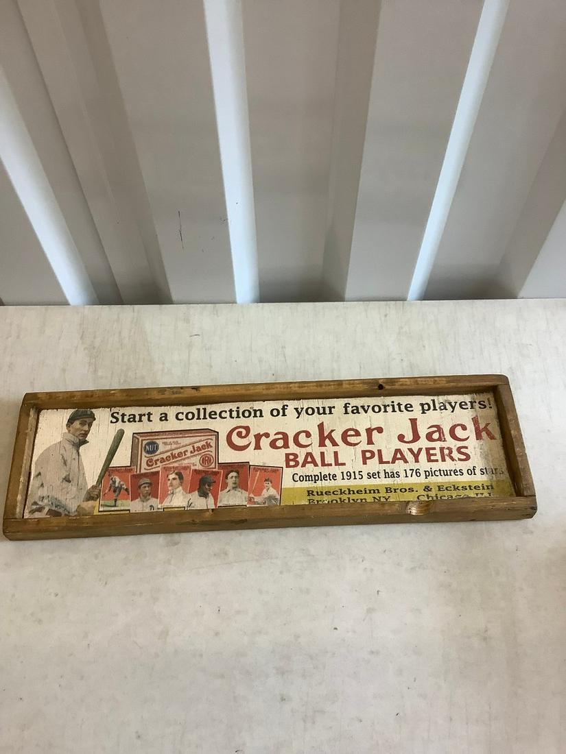 Cracker Jack Ball Players wood sign 7.5x25.5 (1 of 1)