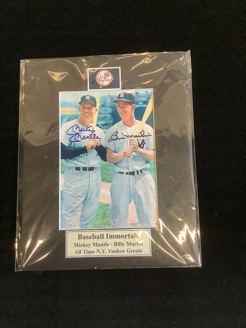 Baseball Immortals Mickey Mantle and Billy Martin (1 of 1)