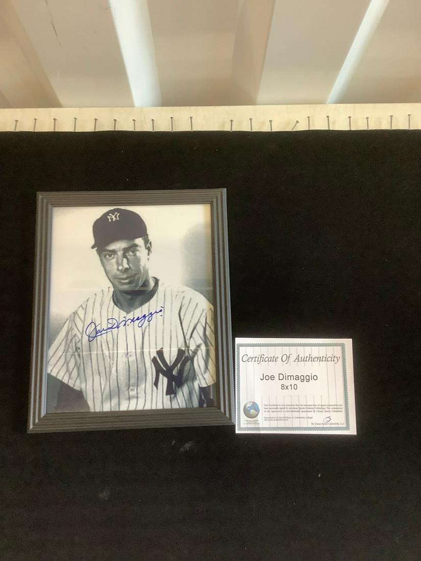 Joe Dimaggio Signed framed photo with COA (1 of 1)