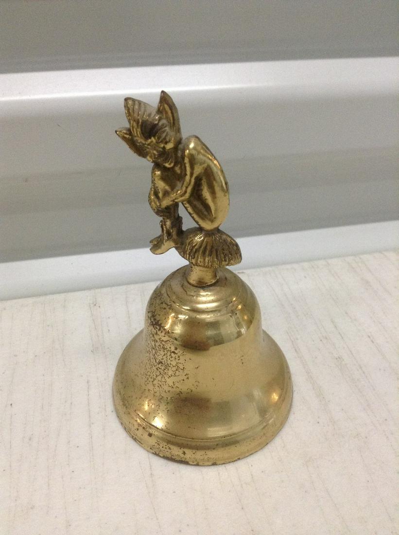 Brass Evil Elf Top Bell 4.5": Brass Evil Elf Top Bell 4.5"