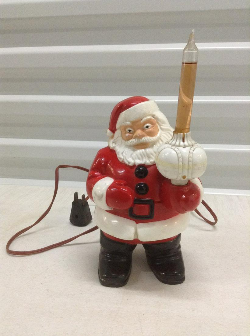 Vintage Plastic Santa Bubbler Light (Works) 9" (1 of 1)
