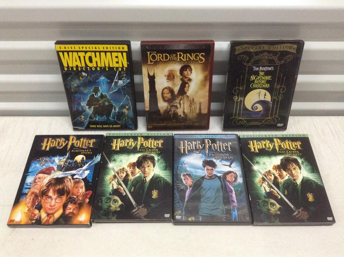 Lot of Harry Potter, Tim Burton and other DVDs: Lot of Harry Potter, Tim Burton and other DVDs