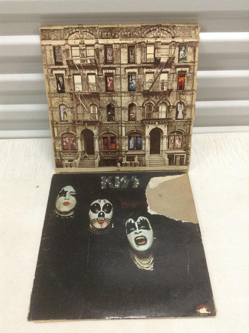 1970s Kiss & Led Zeppelin Records (Led Zep has 1 of 2 (1 of 1)