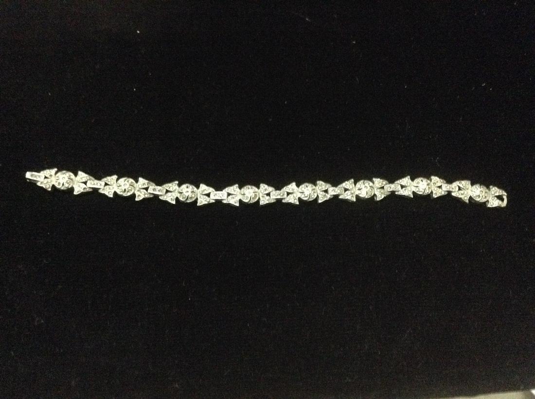 Sterling Silver and Marcasite Marked 925 Bracelet 7.25": Sterling Silver and Marcasite Marked 925 Bracelet 7.25"