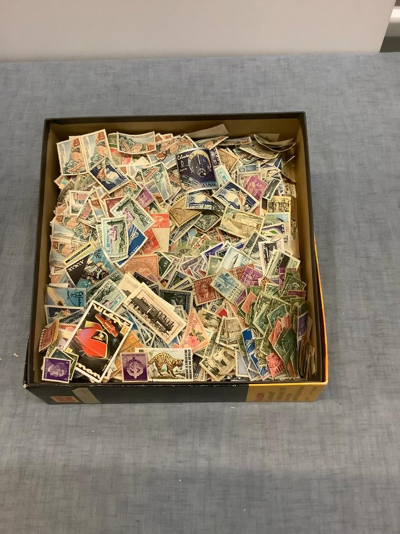 Box of Foreign Stamps (1 of 1)