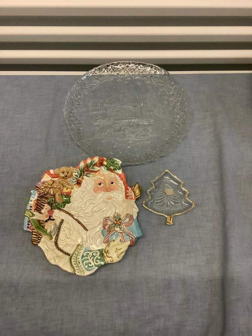 Fitz and Floyd Santa Plate and More: Fitz and Floyd Santa Plate and More