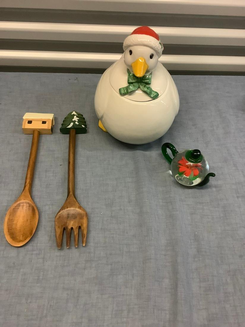 Christmas Duck Cookie Jar and More: Christmas Duck Cookie Jar and More