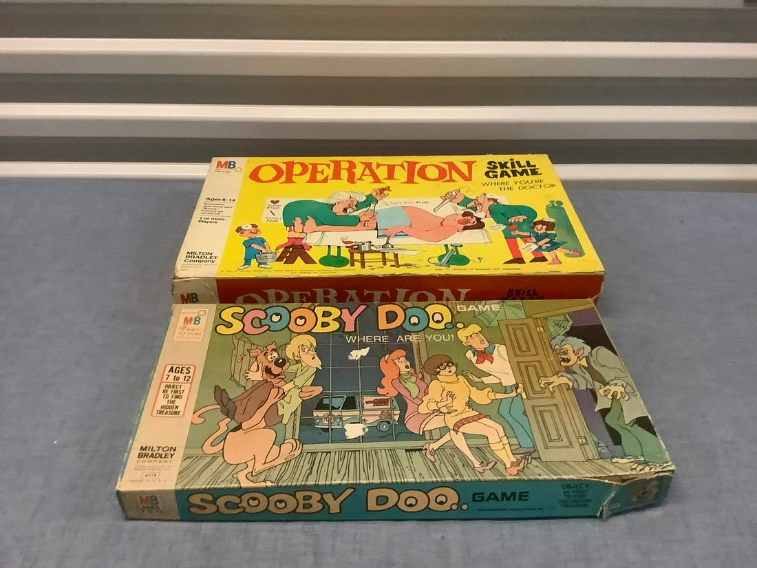Vintage Board Games Operation (1965) and Scooby Doo (1 of 1)