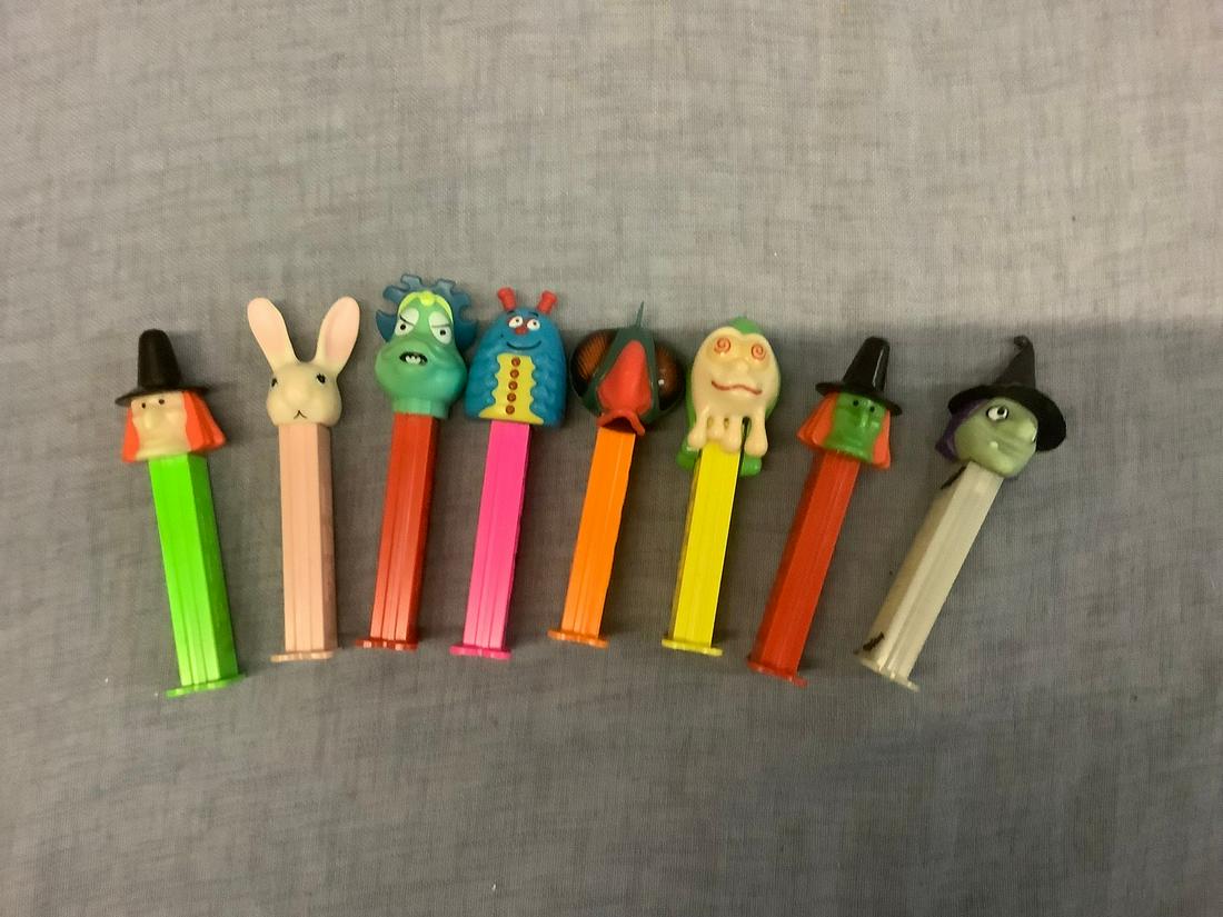 8 Vintage Slovenia Pez Dispensers: 8 Vintage Slovenia Pez Dispensers