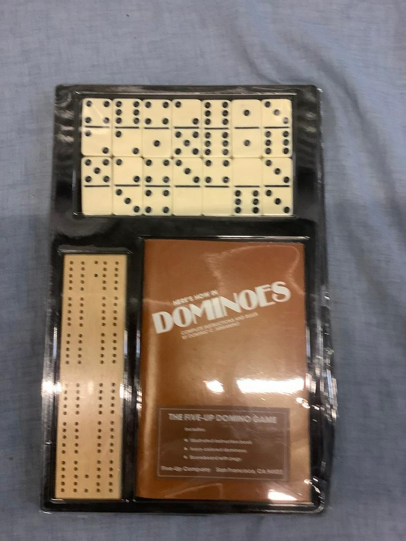 Hand Crafted 1960's "Five -up Co." San Francisco: Hand Crafted 1960's "Five -up Co." San Francisco Dominoes Game