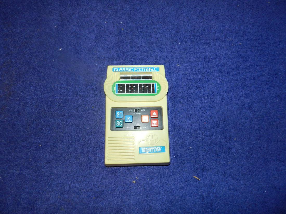 Vintage Mattel Classic Football Handheld Works: Vintage Mattel Classic Football Handheld Works
